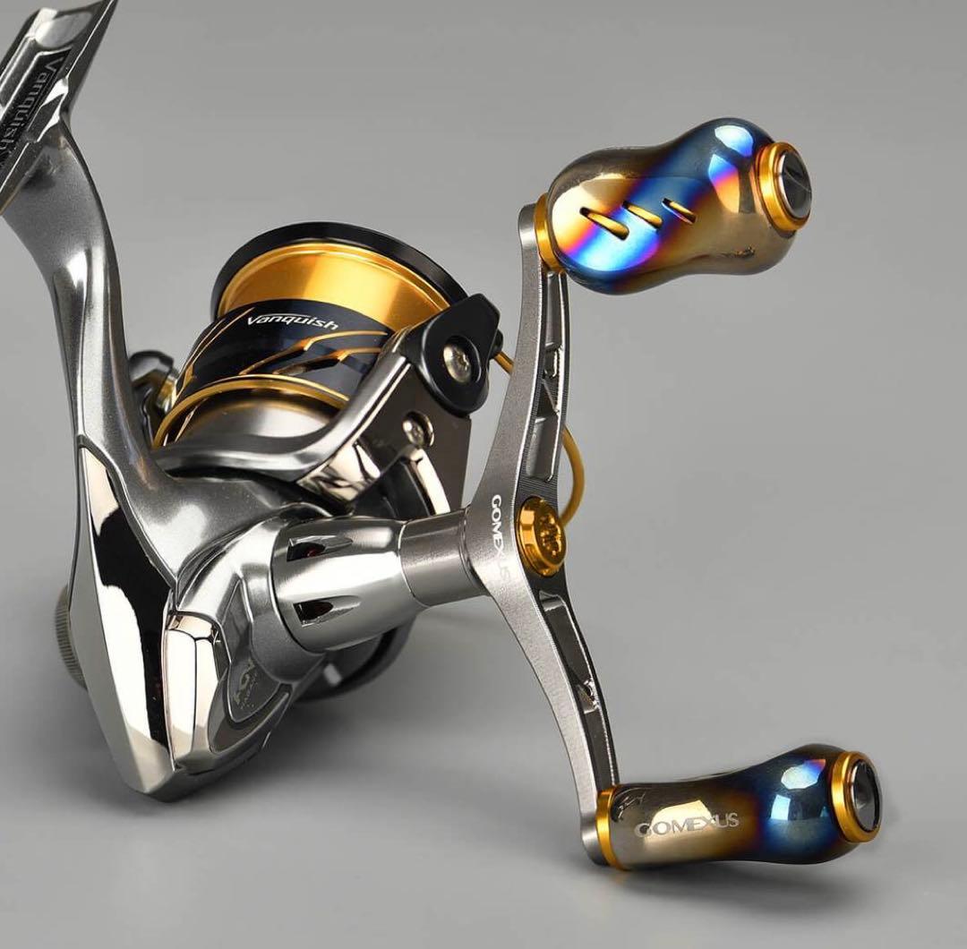 ゴメクサス 98mm チタン製　シマノ　ダブルハンドル　　チタンゴールド