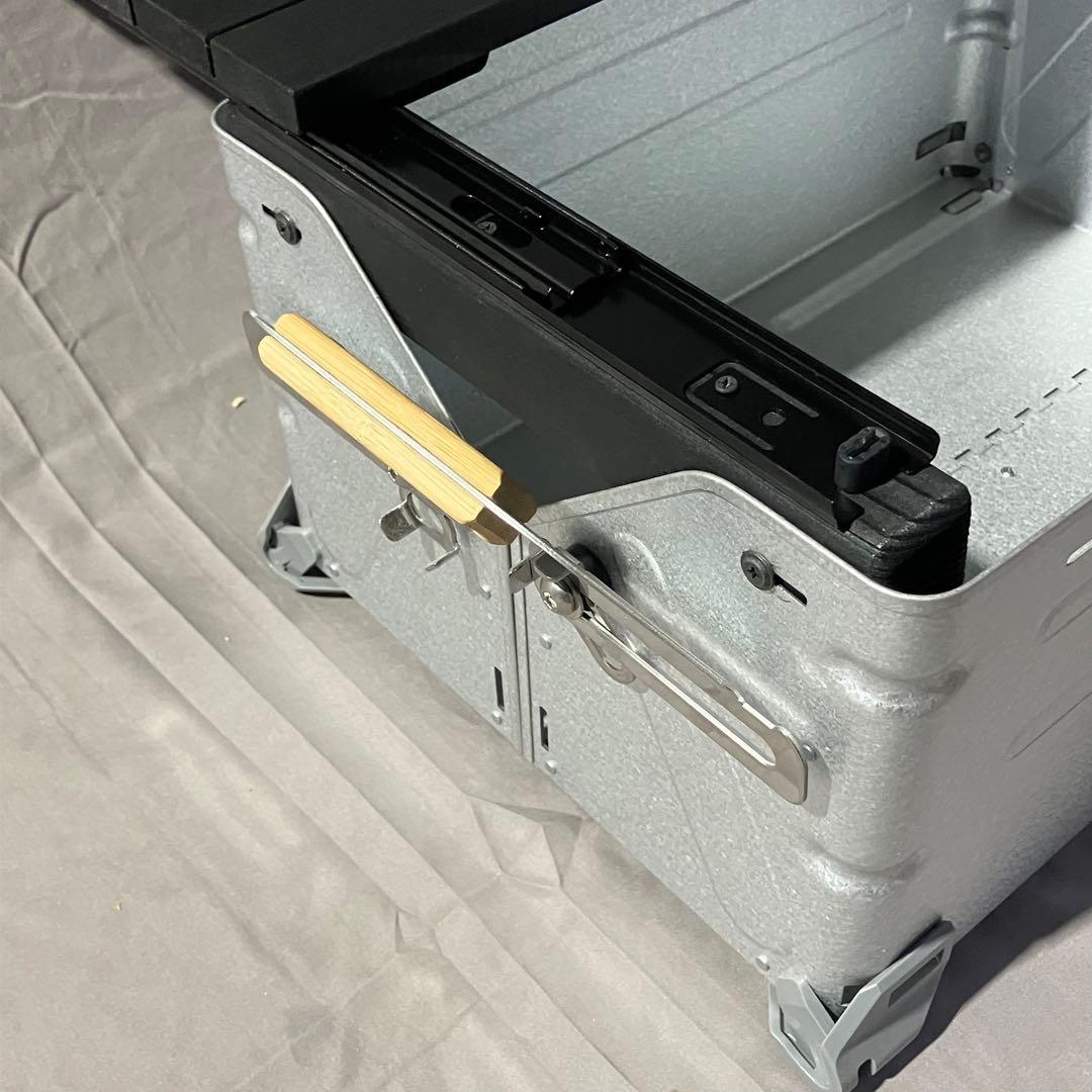 ふ*ゆ様 シェルフコンテナ　25用　スライド天板　ブリッジテーブル　セット　ブラ