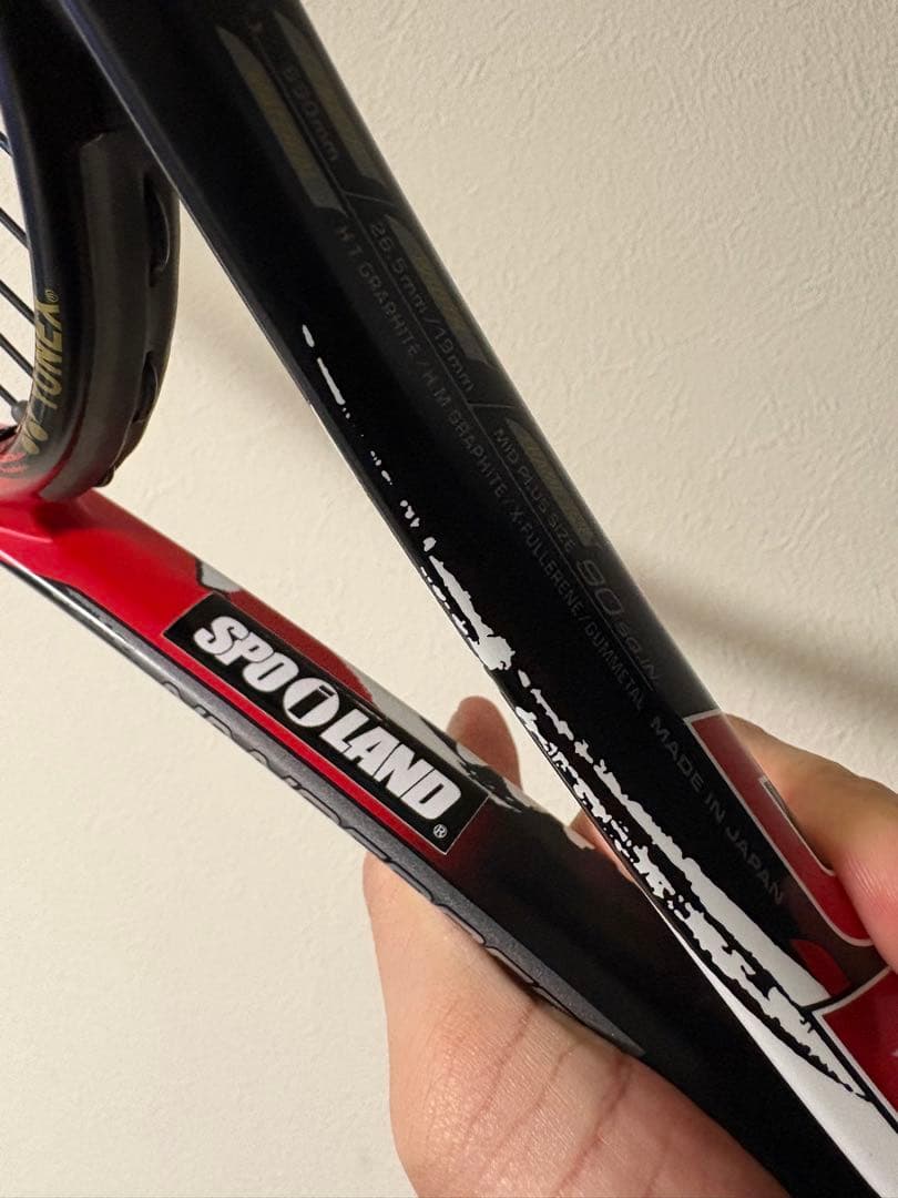 YONEX ナノフォース8V 赤 ソフトテニス UL1