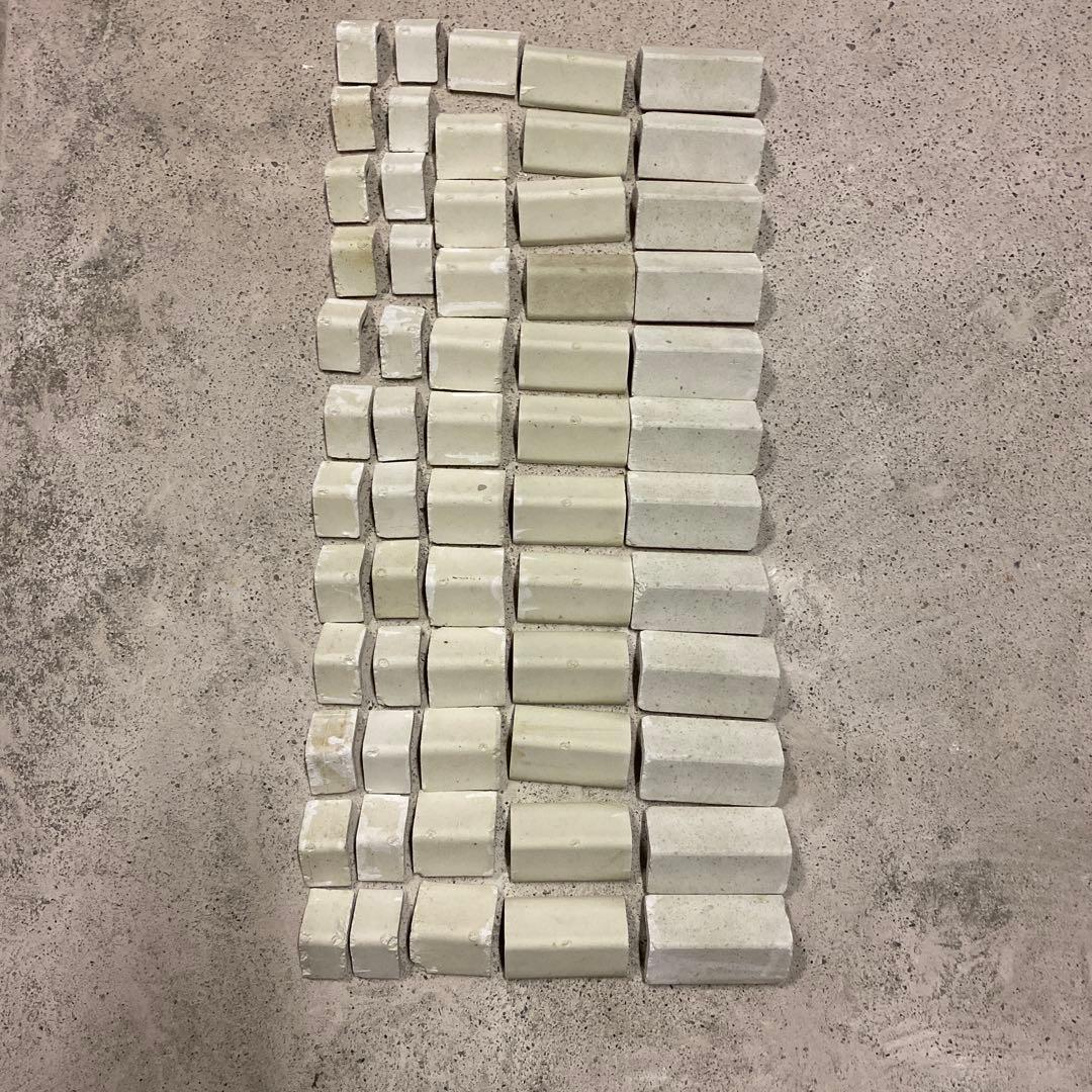 【中古】陶芸用具支柱ツク③h11.5•9.9•6.6各12個・h3.8•24個