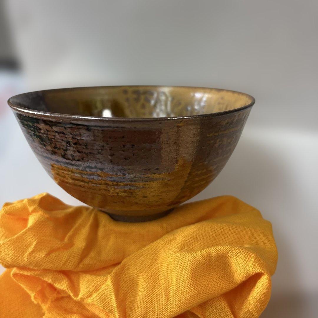 遠州志戸呂焼茶碗　本多利陶造　未使用です