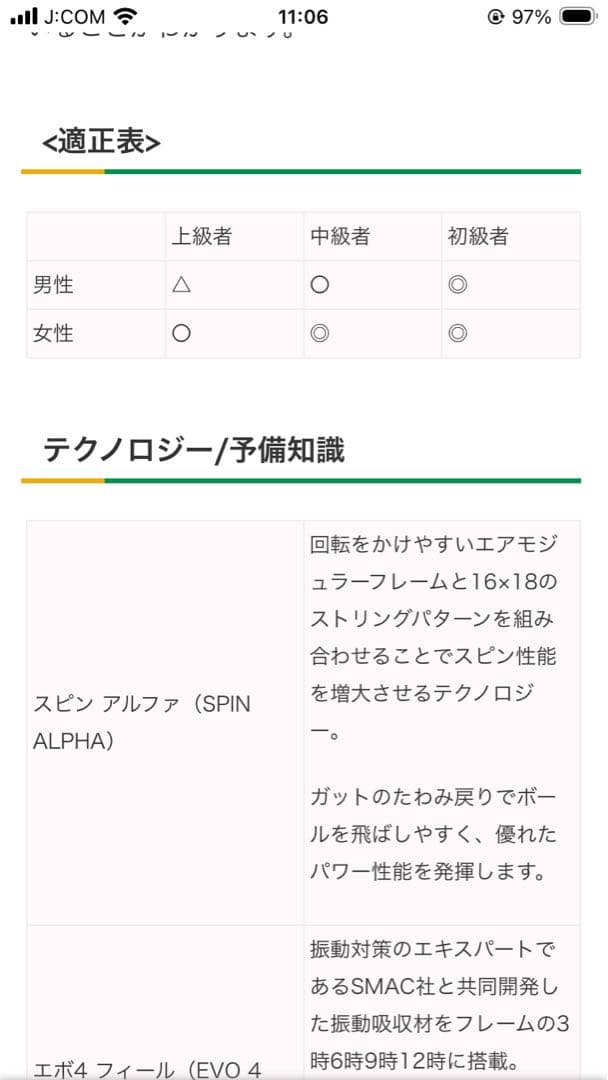 バボラエボアエロラケット(硬式)グリップ1