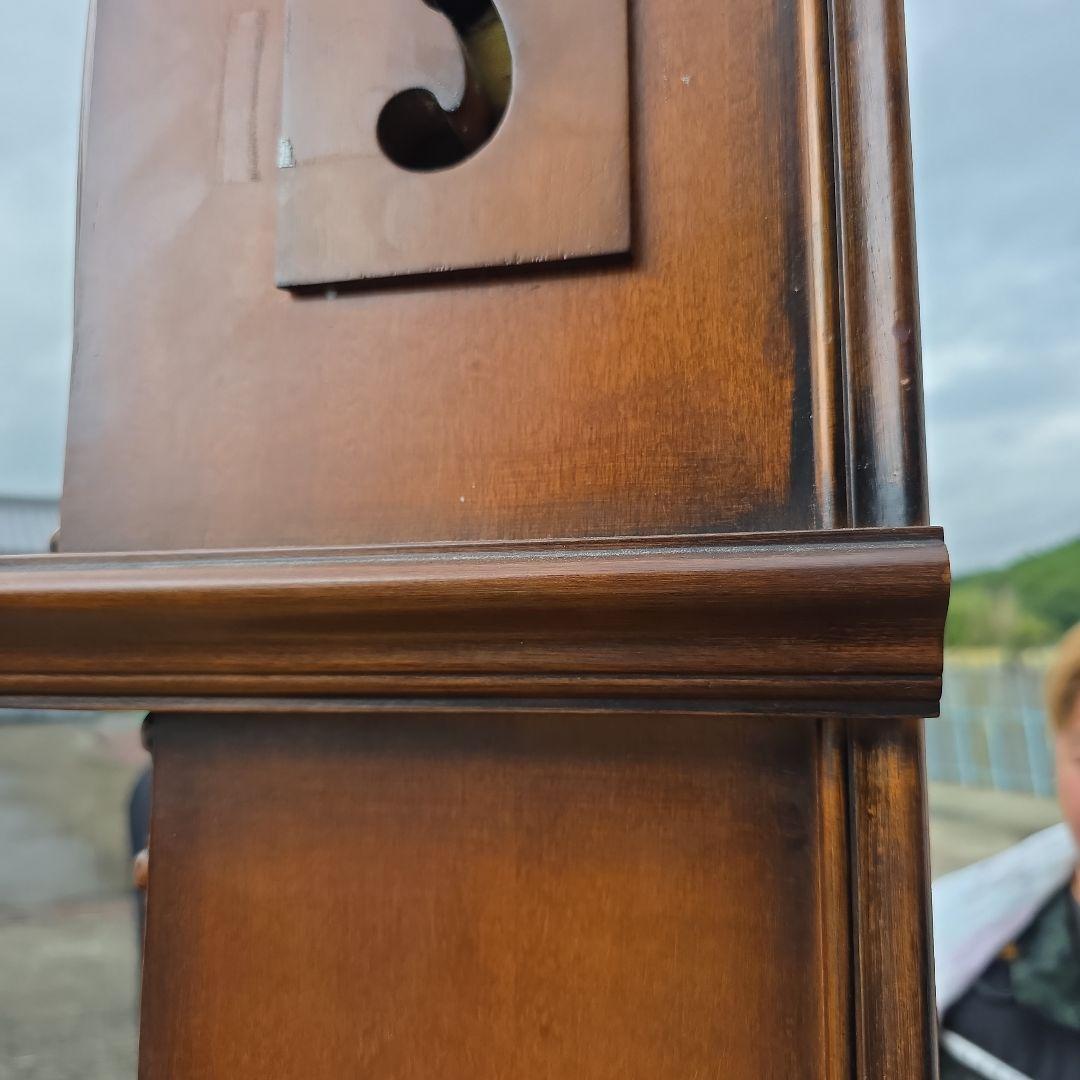 tempus fugit クラシック振り子時計 ブラウン　柱時計