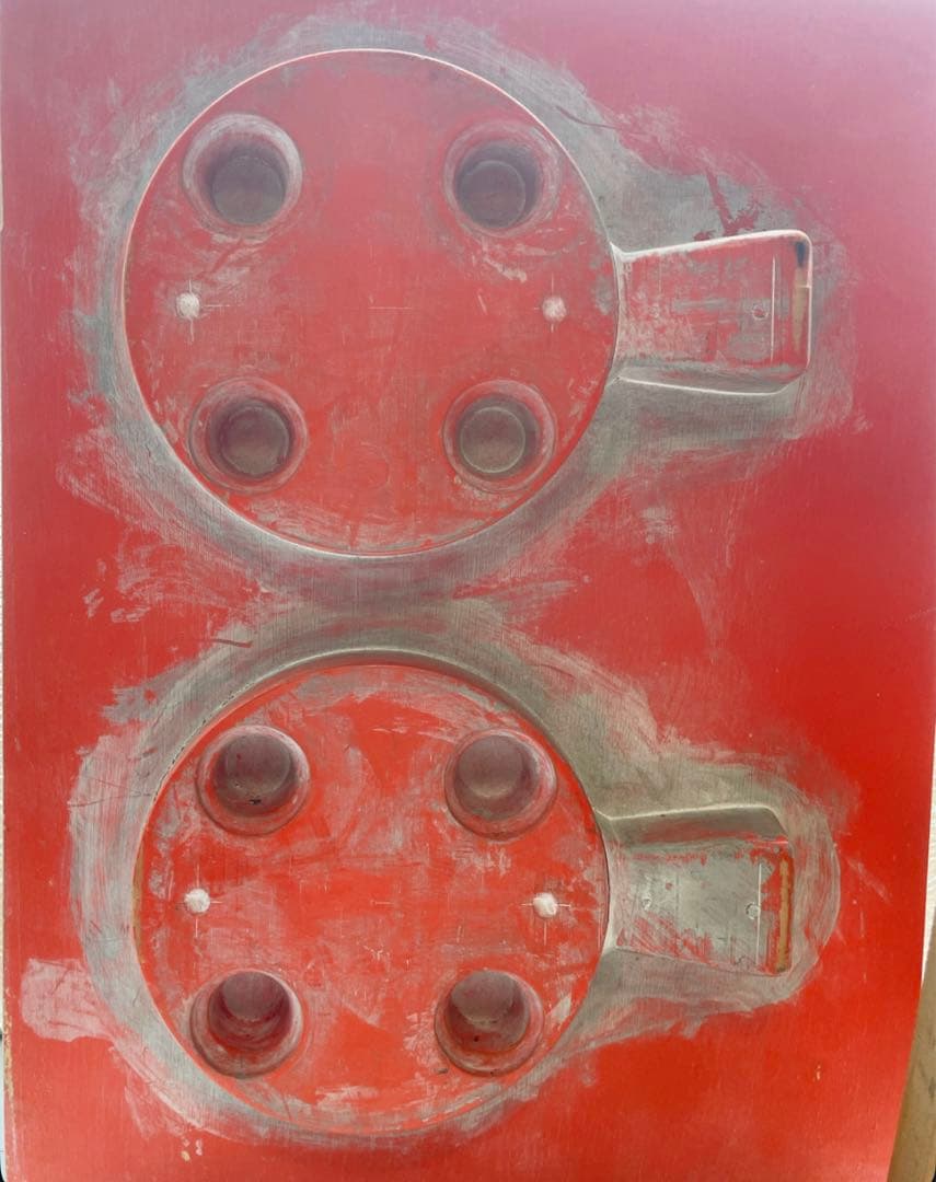 昭和レトロ　木製　型　工業型　木彫り　彫刻　オブジェ　11個　詳細不明。