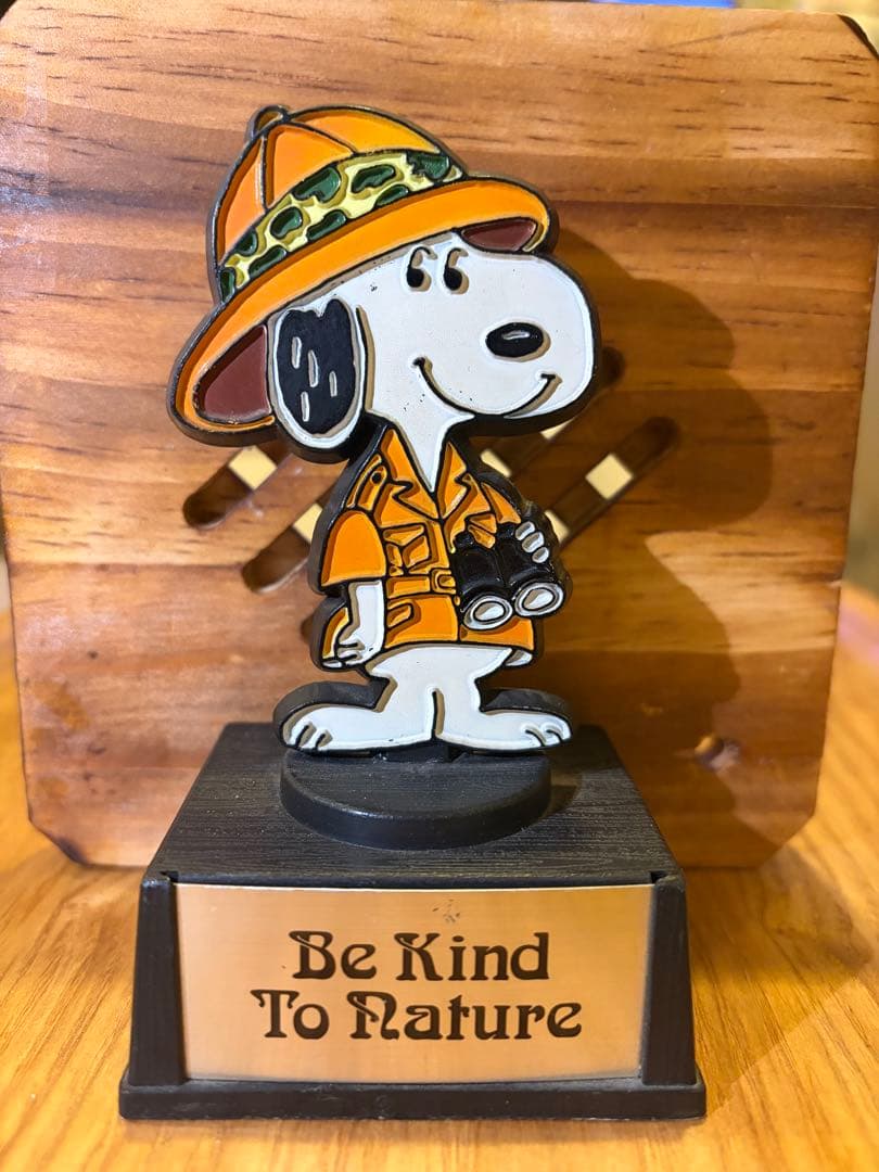 【1971年当時物】AVIVA スヌーピー トロフィー 探検家 ビンテージ