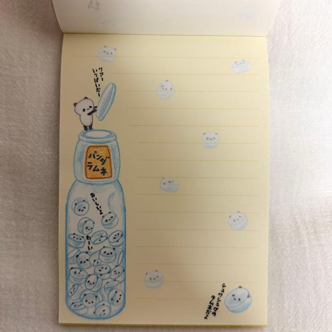 平成レトロ ドロップパンダ メモ帳 CRUX シール付き