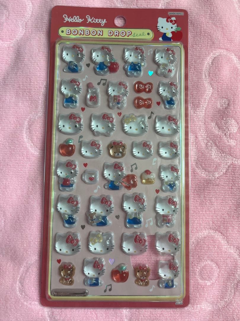 【国内正規品】ハローキティ　ボンボンドロップシール　キティちゃん　4種類　初期