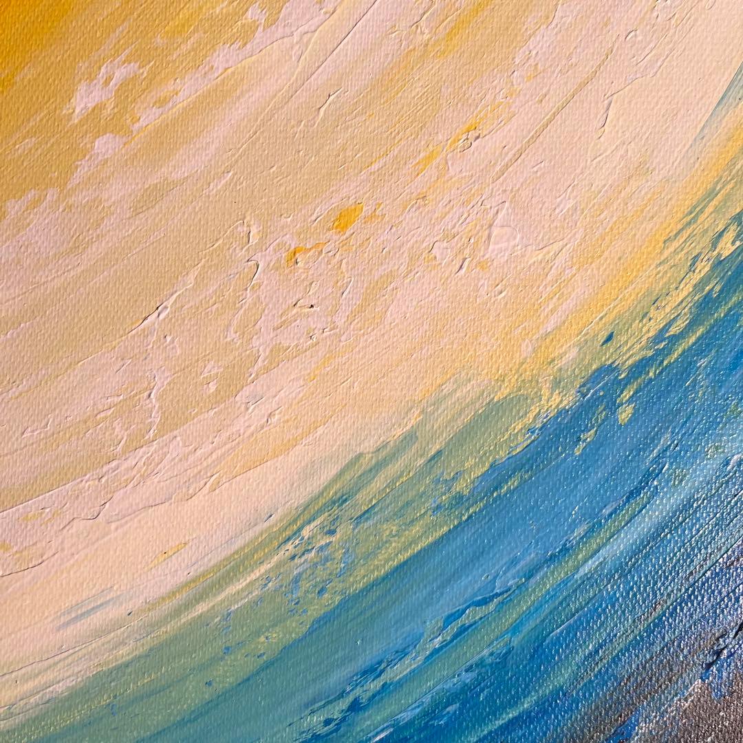 手書き油絵 抽象画 ウォールアート 額付 絵画 インテリア 油彩画