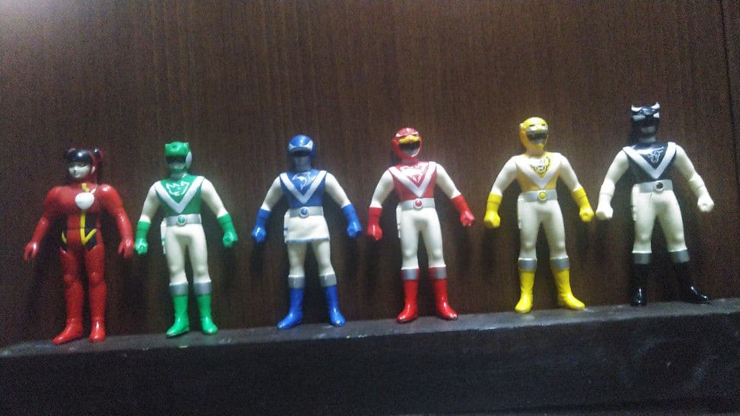 バンダイ★超獣戦隊ライブマン★ソフビフィギュア６体セット