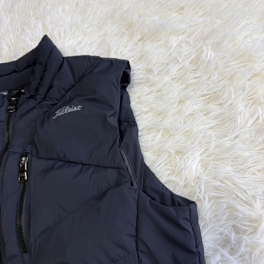 【タイトリスト】極美品 中綿ベスト 肉厚 ブラック Sサイズ レディース