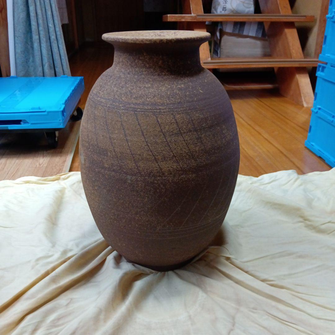 萩窯 野坂康起 陶器壺 直接購入品 50万円 発送たのめる便