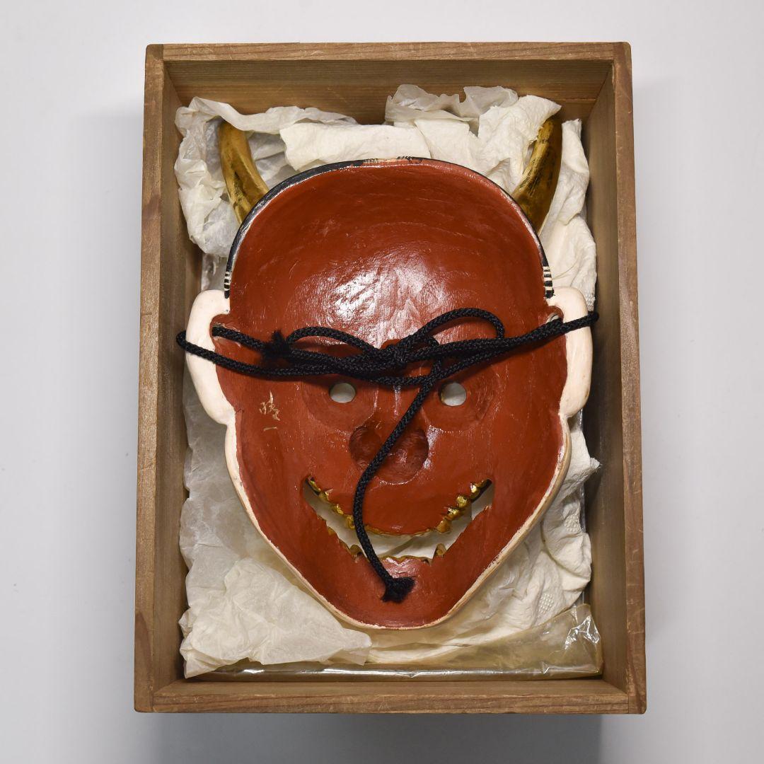 能面 白般若 赤般若 大小セット 烙印あり 箱入り 美品(L3)