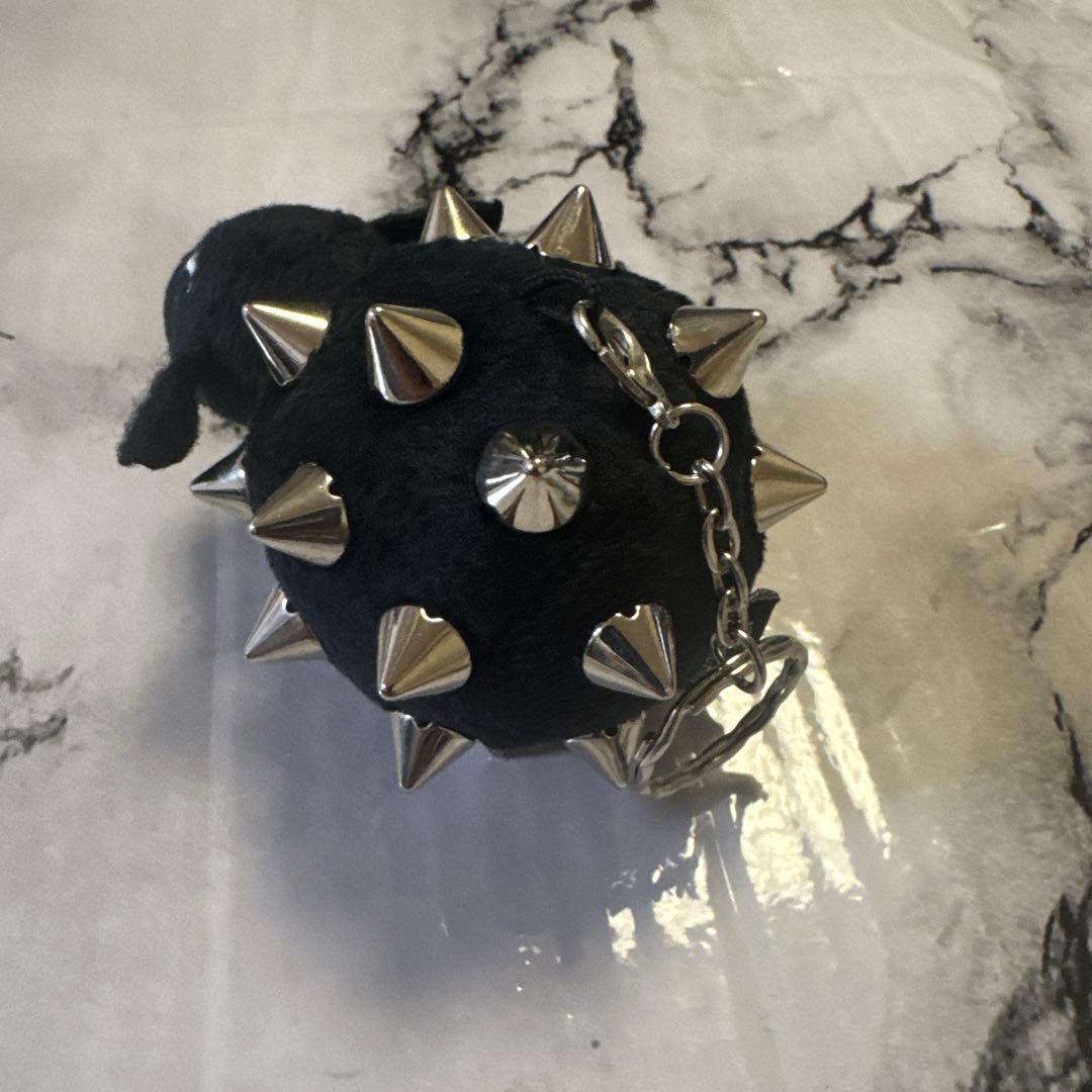 羊文学　ひつじちゃん　スタッズ　ぬいぐるみキーホルダーprickly BLACK