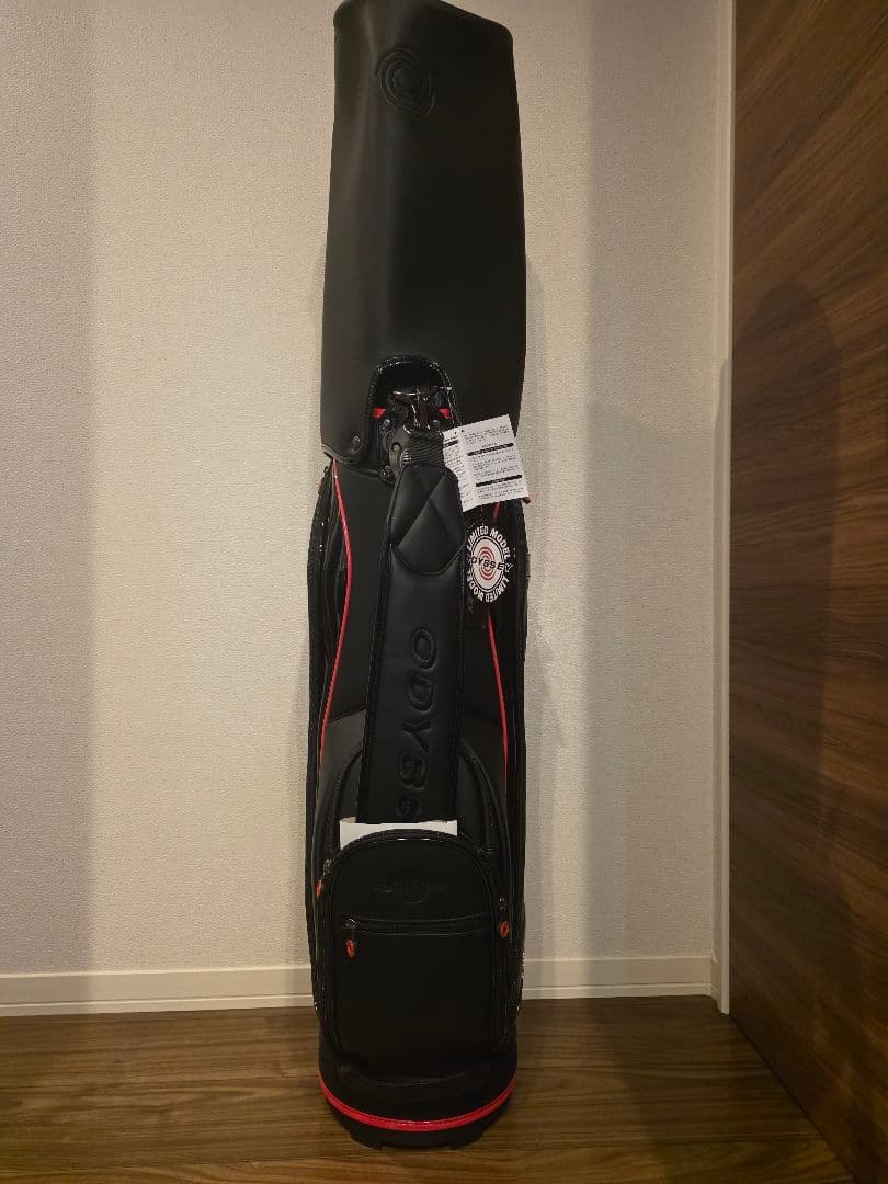 ◆新品未使用◆ODYSSEY キャディバッグ ブラック/レッド　新品