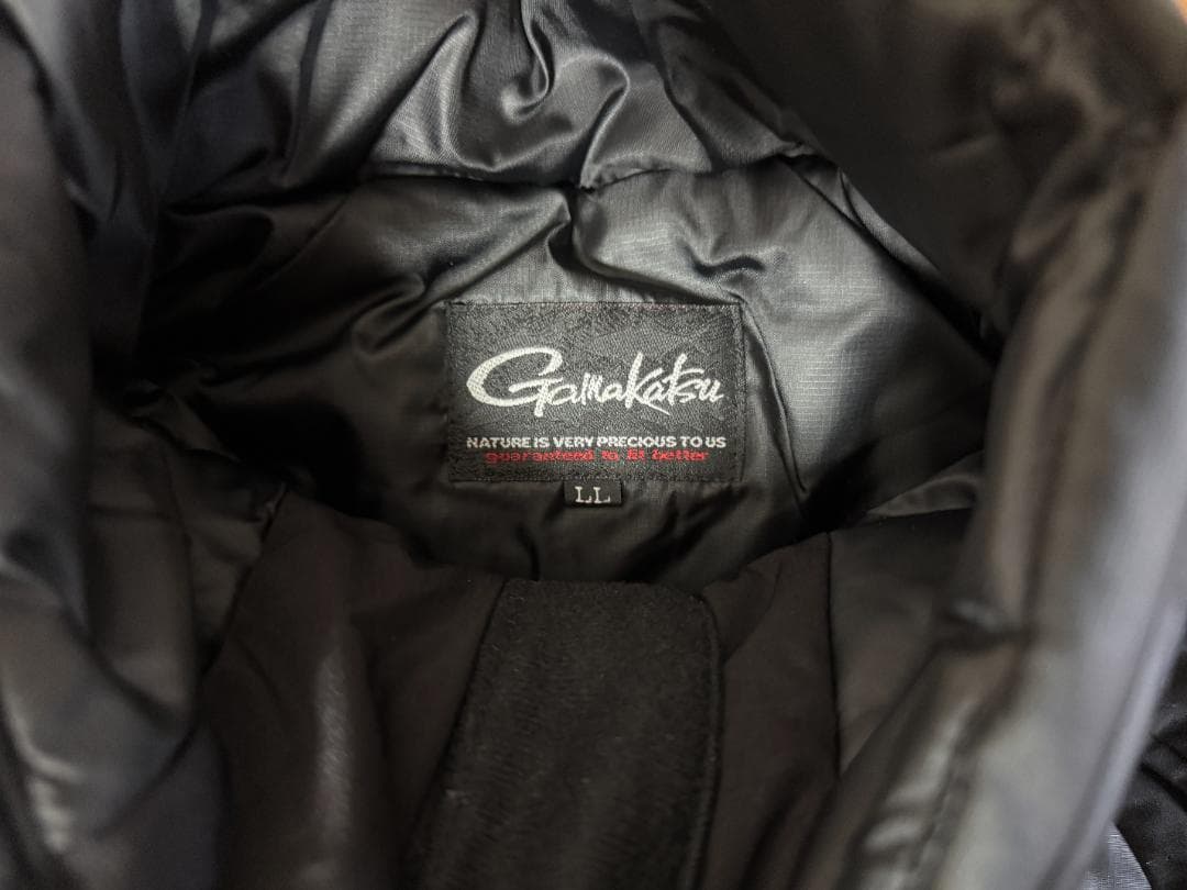 新品 がまかつ ダウンジャケット GM-3532 ブラック×オレンジ