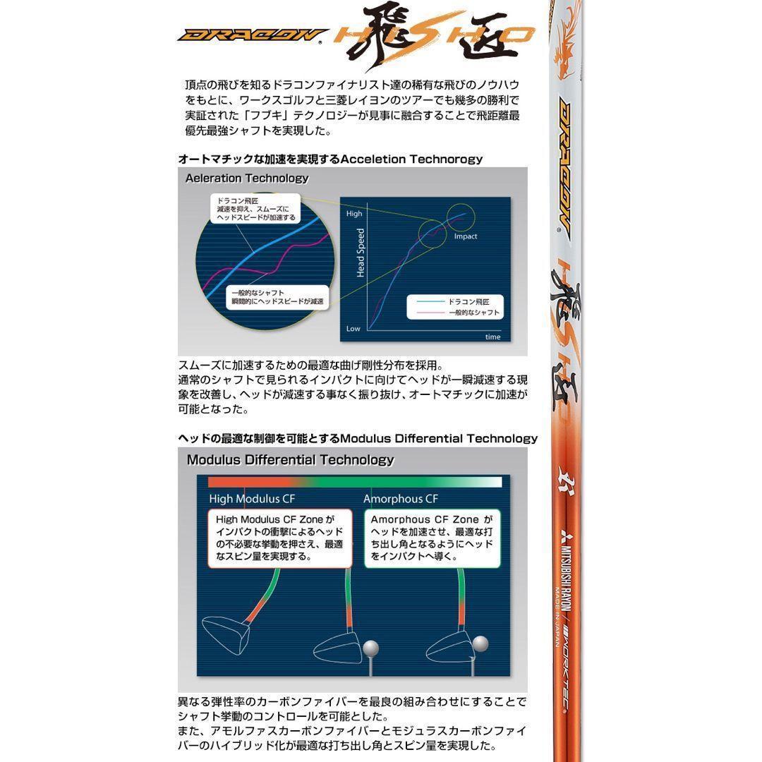 ★爆誕☆高反発加工の最強適合 ファイヤー マキシマックス BS 三菱ドラコン飛匠