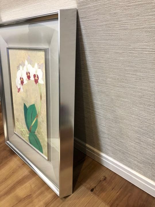 絵画　「日本画」花⓵ 日展出品受賞経験者が描いた一品です(^-^)v