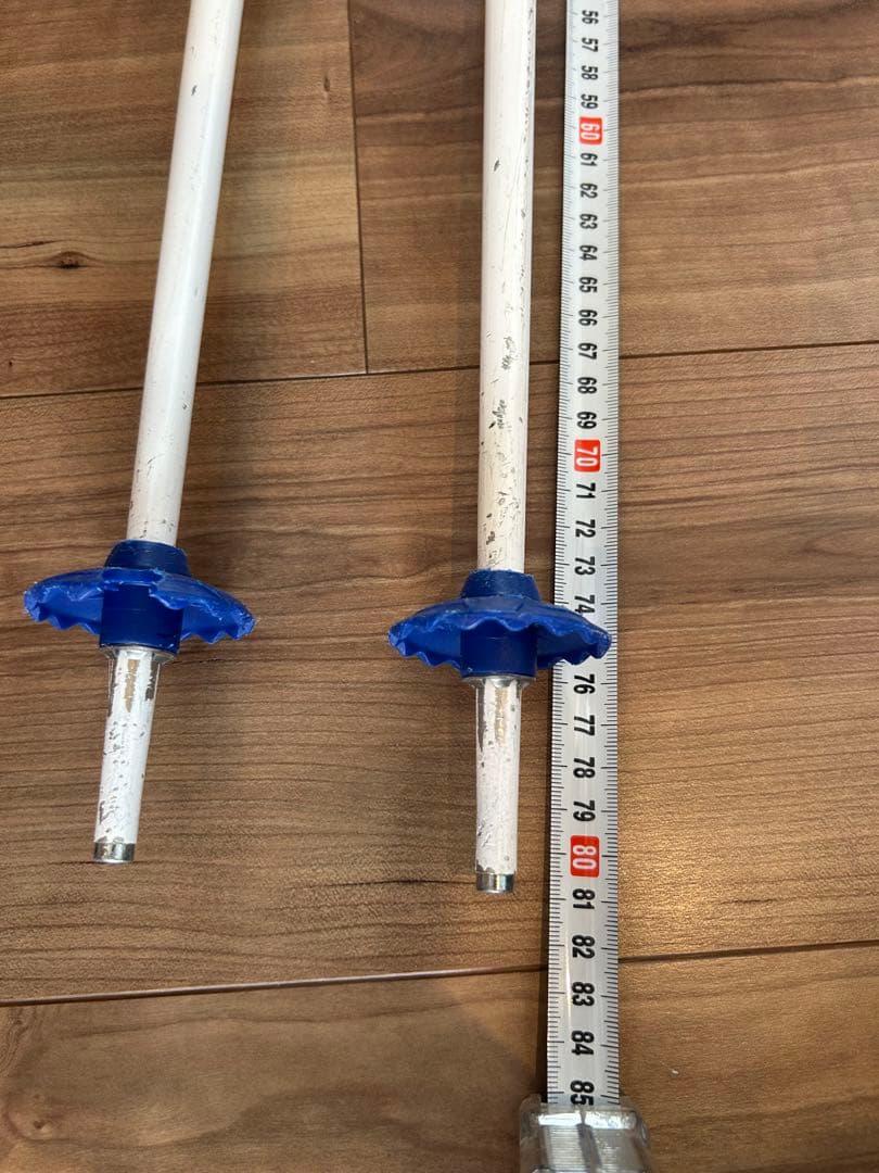 ジュニアスキー 4点セットKAZAMA 板96cm／靴17cm／ストック80cm