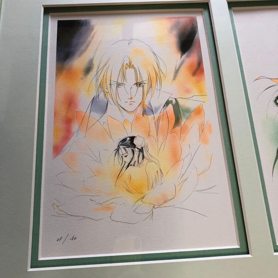 垣野内成美 リトグラフ 灯花〜恋水蓮〜 直筆サイン 限定150枚 アニメ 漫画