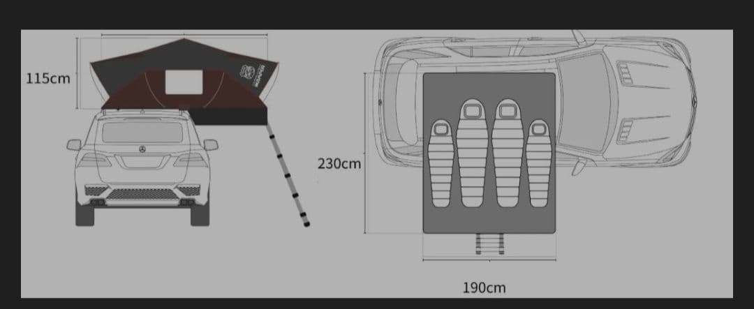 iKaMPER製　ルーフテント　ルーフトップテント
