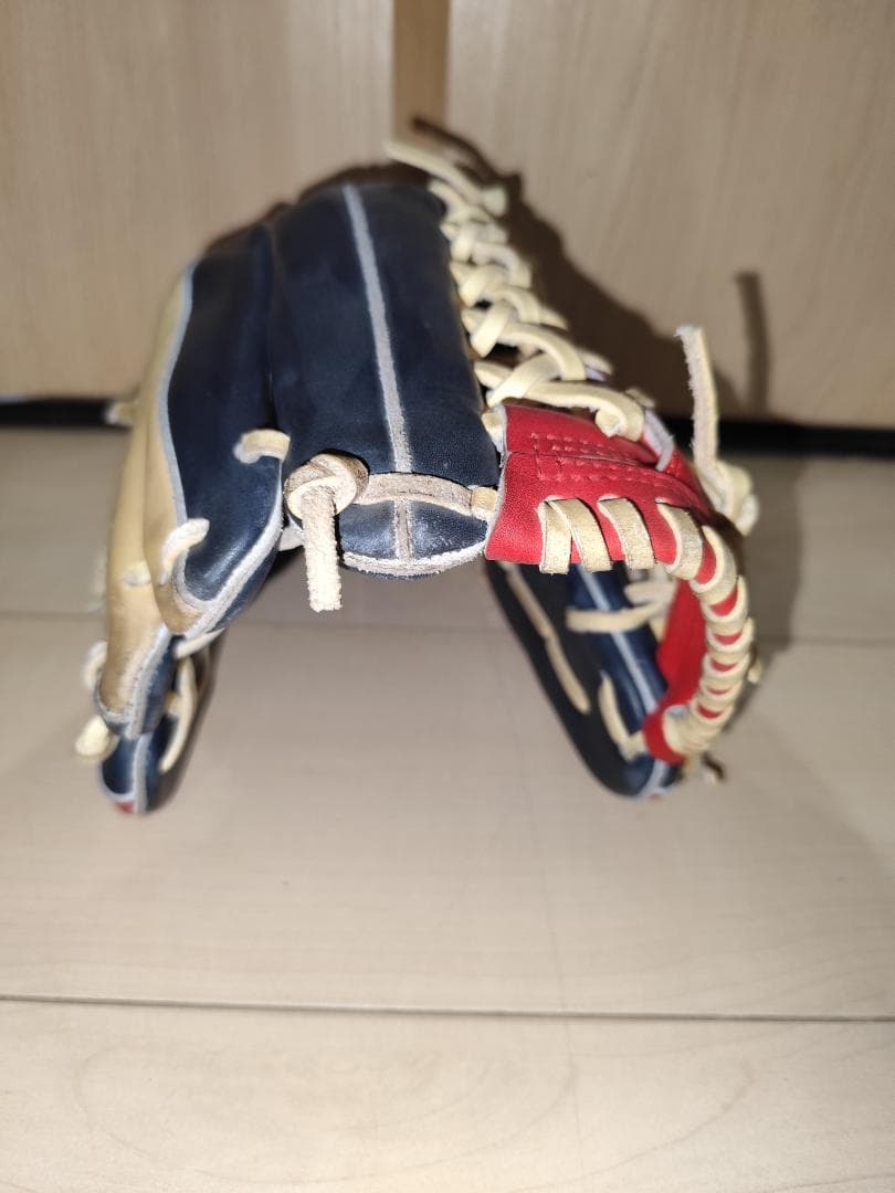 【美品】Zeems ジームス 外野手用グローブ 三方親 大人用 軟式用