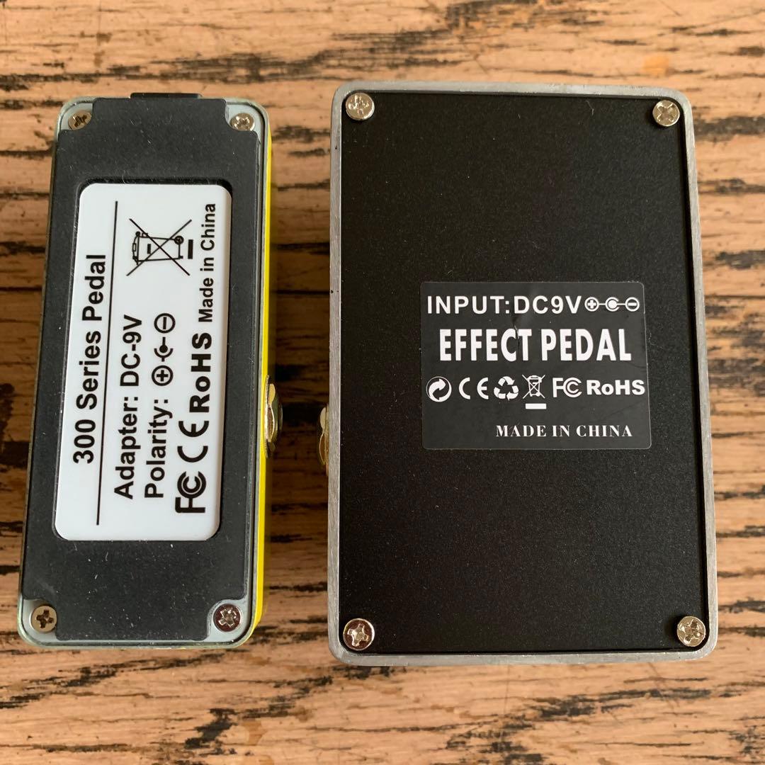 ギターエフェクター2個 ディストーションとディレイ