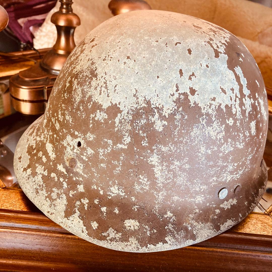 湯布院アンティーク ビンテージ ミリタリー ヘルメット 個人装備 当時物