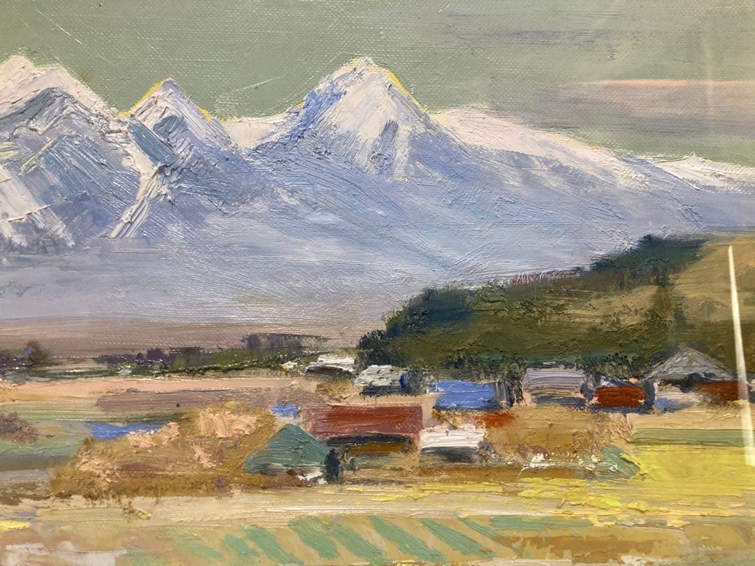 『八ヶ岳遠望』★樽見盛衛★元流形社顧問★M12号★油彩 絵画★八ヶ岳山ゆり美術館