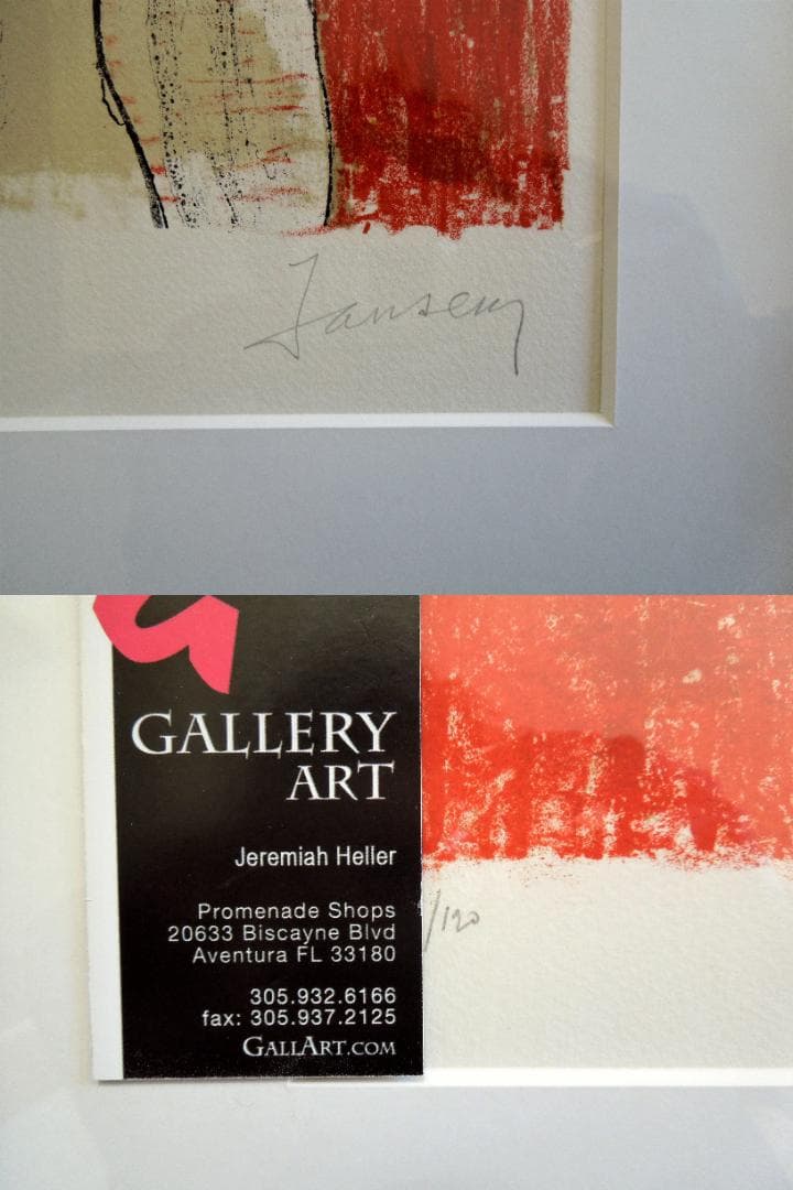 レア　真作　1977年　ジャン　ジャンセン　大判　直筆サイン　ピカソ　ダリ