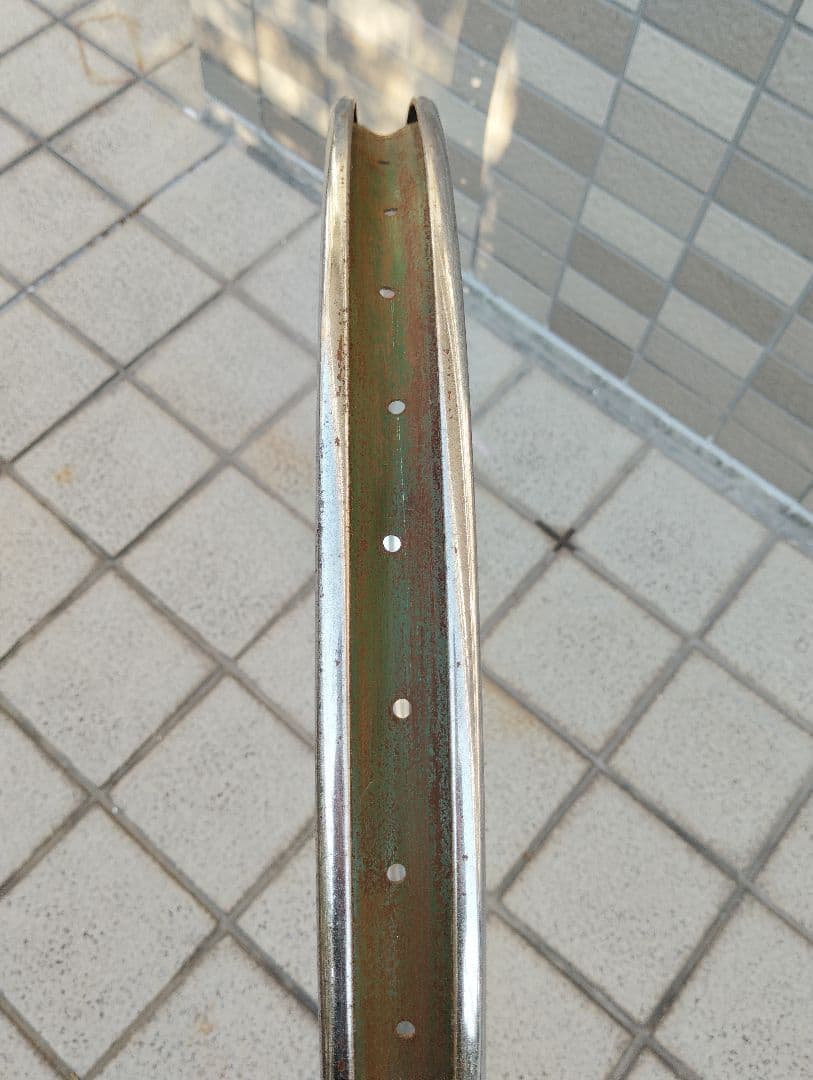 稀少新品 26 1 3/4BEリム 40穴 昭和30年代 柳原工業 軽運搬車