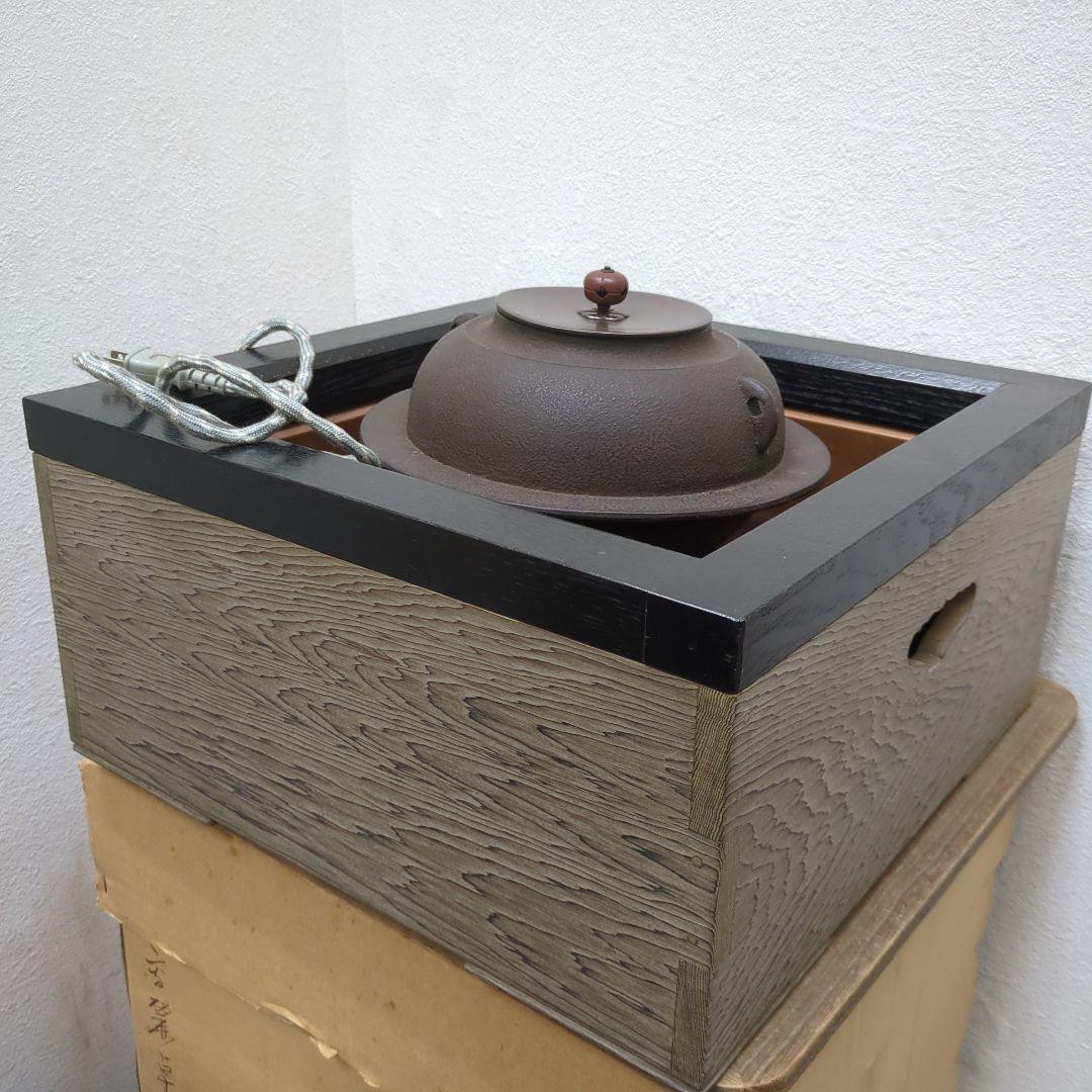置炉　釜　電熱器　セット　茶道具　茶道　炉　お手前　風炉釜