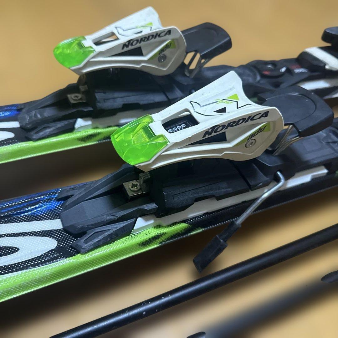 Nordica スキーセット 160cm スキー板 ストック 靴 27.5cm