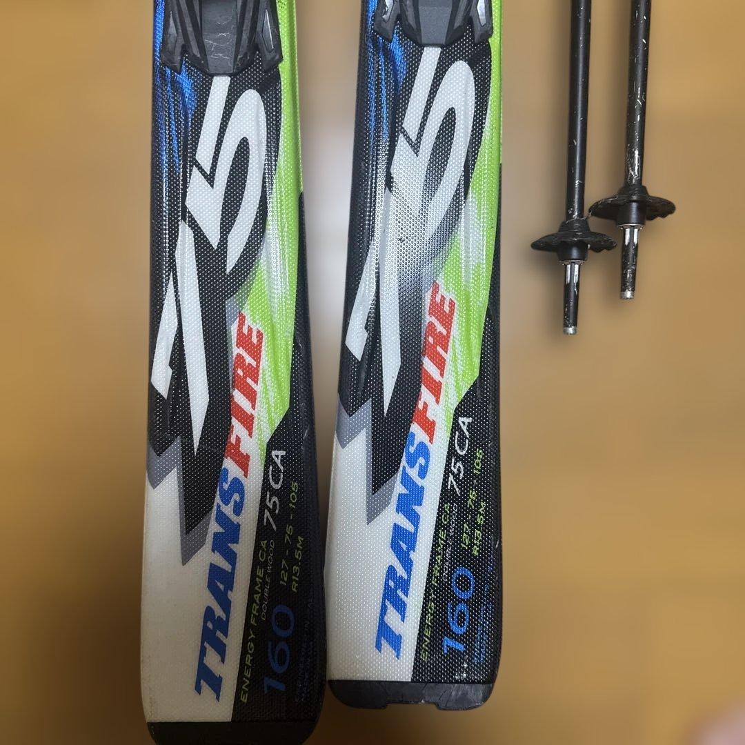 Nordica スキーセット 160cm スキー板 ストック 靴 27.5cm