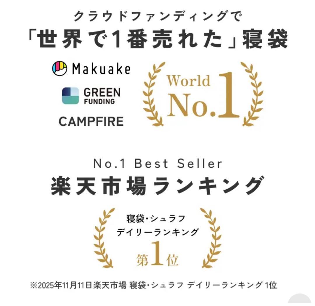 【世界一の寝袋★】Nuuca Sleep Max セット①（①と②を購入下さい）