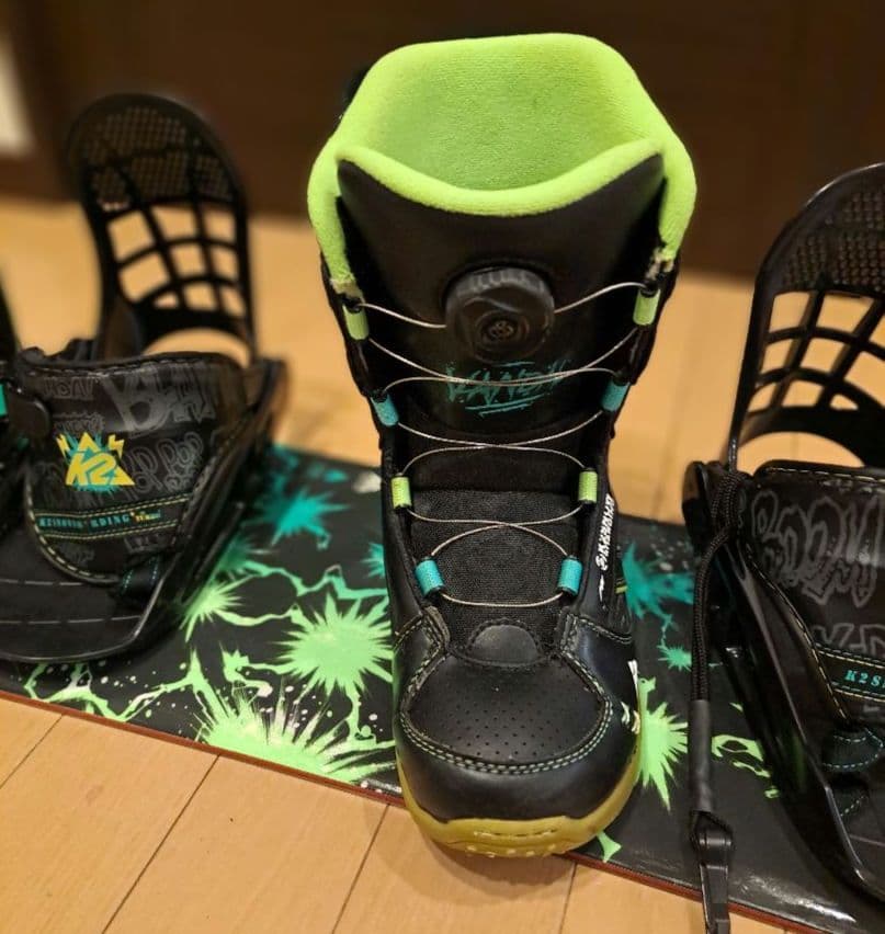 キッズスノーボード3点セット110cm K2 MINI TURBO ブーツ付き