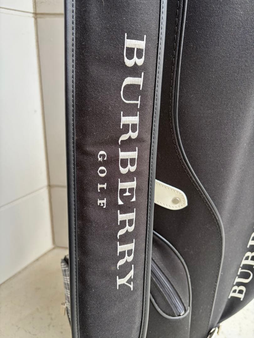 土日限定値下！美品 BURBERRY バーバリーゴルフ ゴルフバッグ ブラック