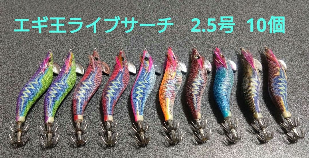 廃盤 エギ王 ライブサーチ 2.5号 中古品 10個セット 入手困難