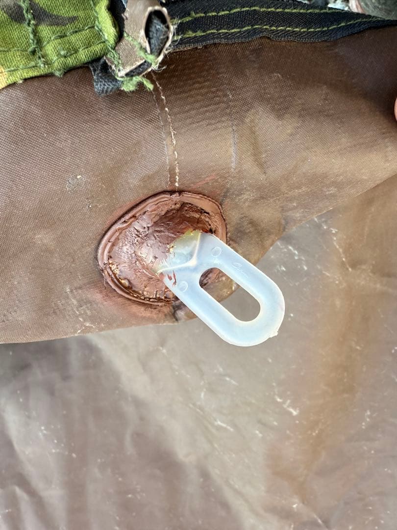 オランダ軍　ダッチアーミーテント① ＤＰＭ迷彩　補修1箇所有り