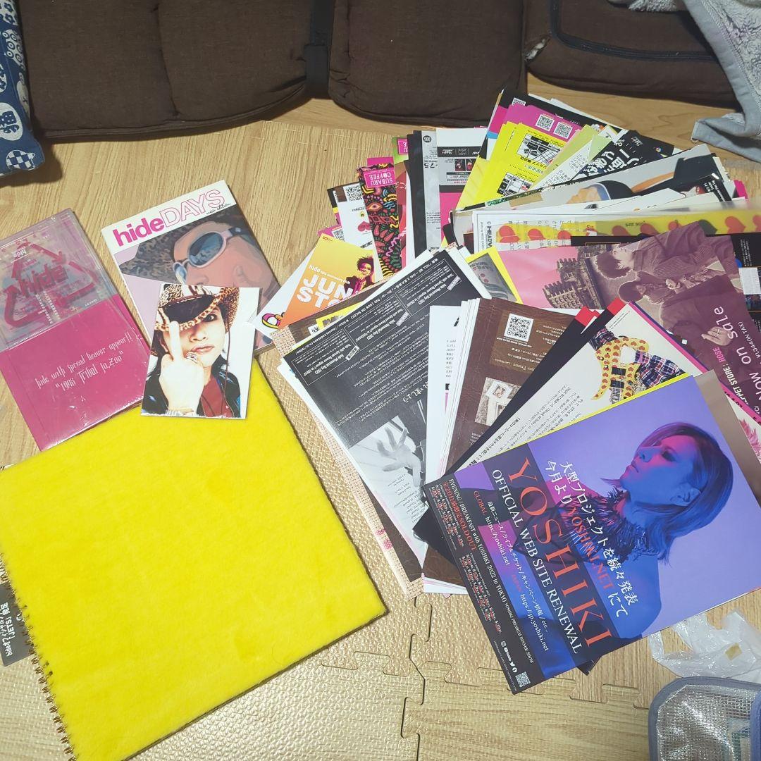 x Japan hide ジャンク　グッズcdバッジチラシ本等超大量セット