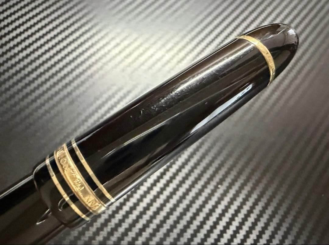 美品 モンブラン マイスターシュテュック 149 14C 中白 F 細字 万年筆
