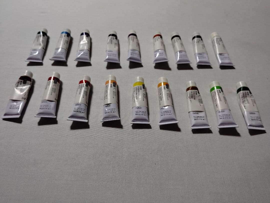 画材9点セット　絵具　クリーナー　筆洗　デッサン人形　ブラックリセーブル　絵画