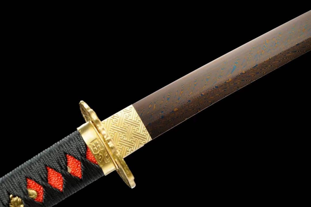 【般若打刀】自錬模様鋼焼藍武士刀 武具　刀装具　日本刀　模造刀 居合刀