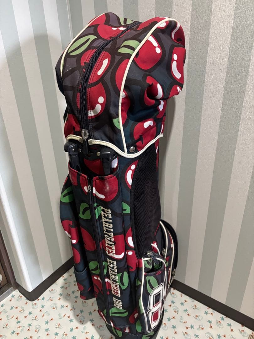 パーリーゲーツキャディバッグ　ヘッドカバー3.アイアン6本付
