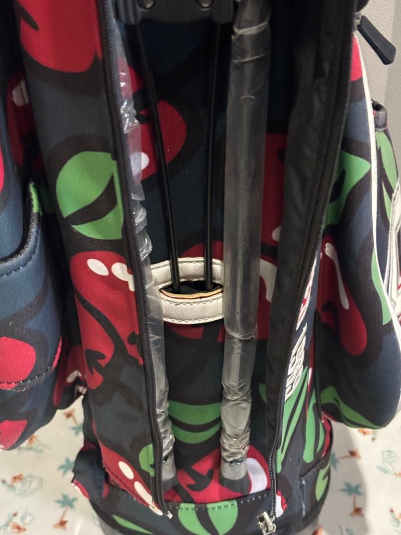 パーリーゲーツキャディバッグ　ヘッドカバー3.アイアン6本付