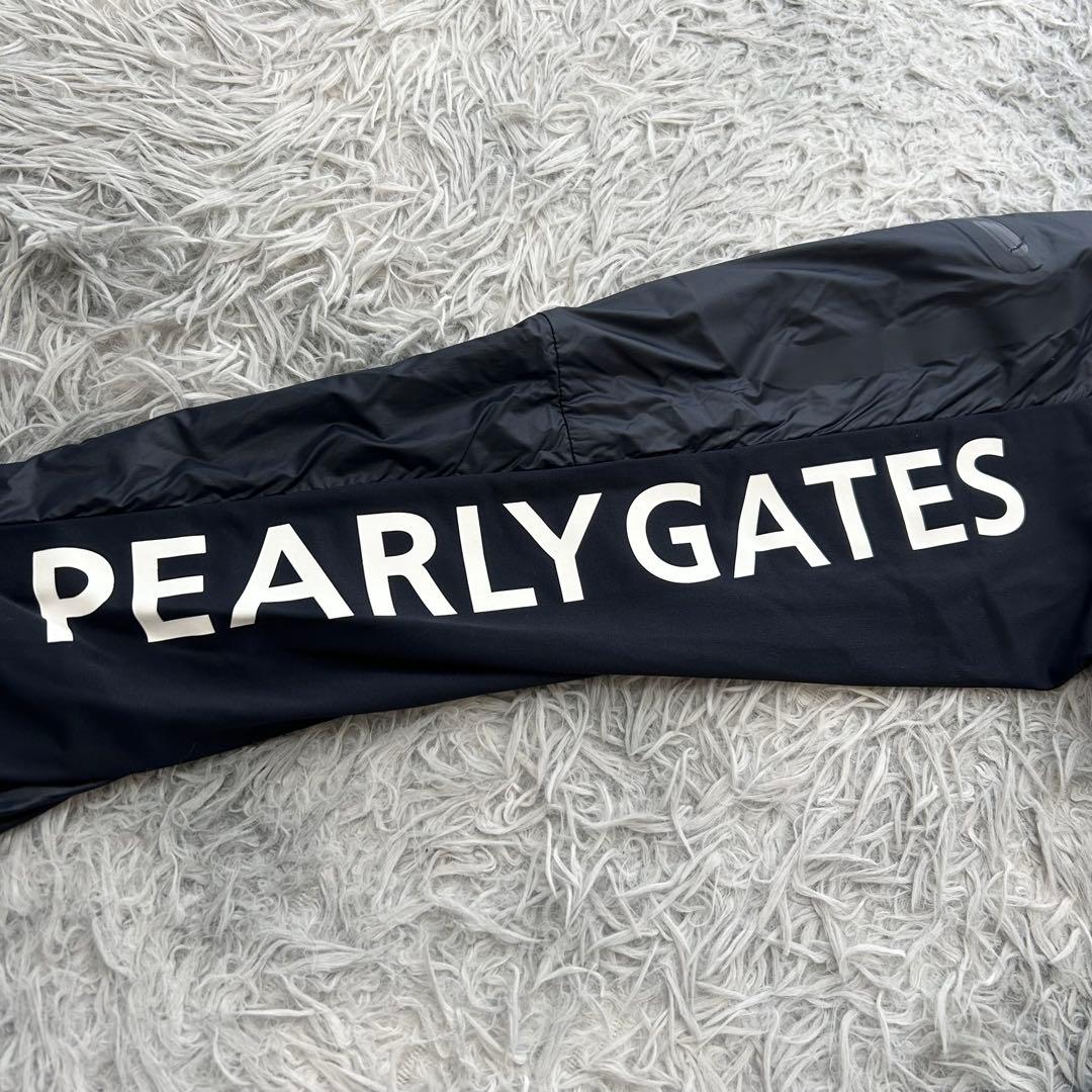 新品　パーリーゲイツ　ワンピース　中綿　ネイビー　フーディ　防寒　サイズ1