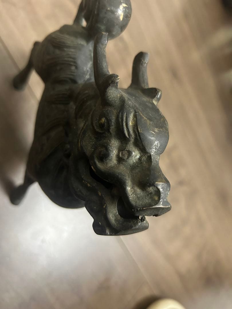 神兽香炉，古銅製，時代物