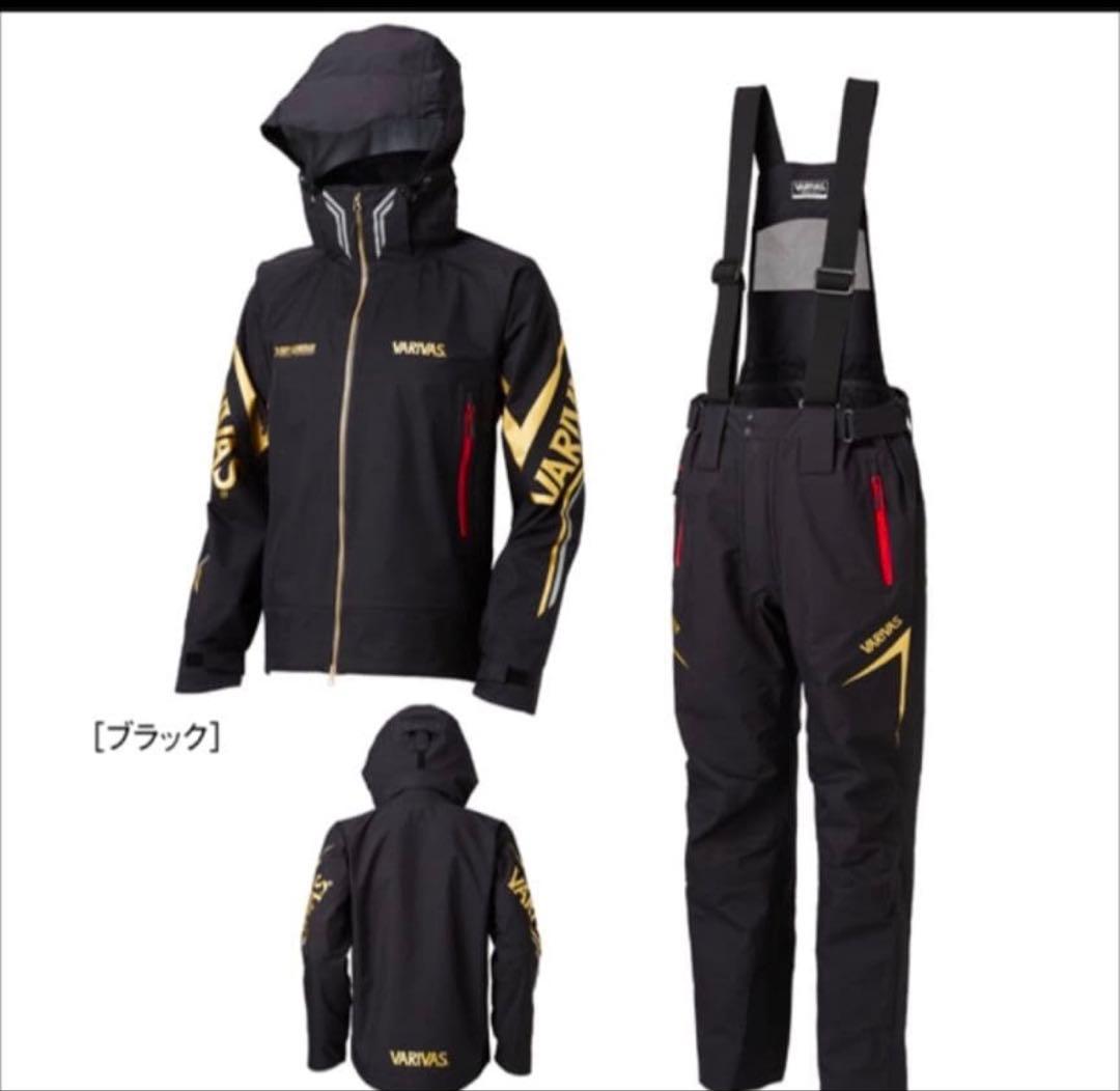 VARIVAS レインウェアセット 黒/金