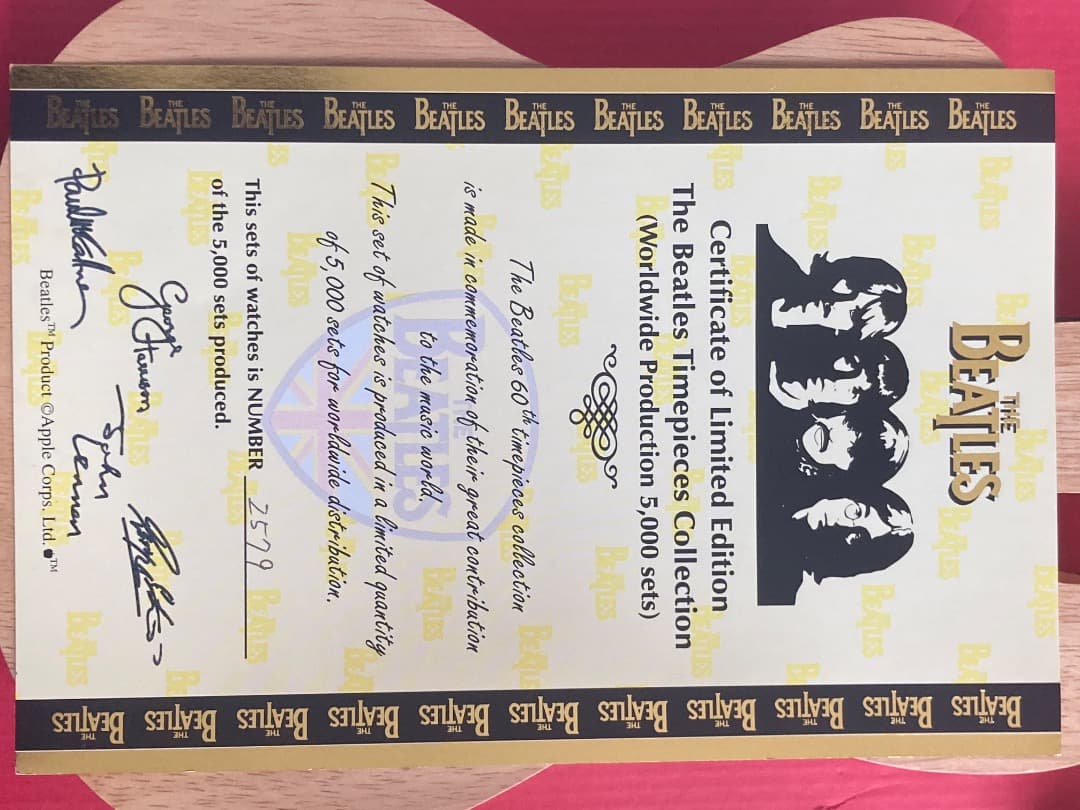 【激レア限定品】THE BEATLES 世界5000個 腕時計