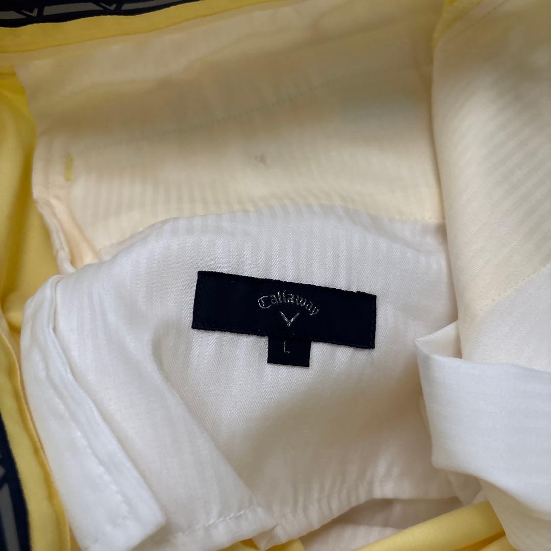 Callaway ゴルフメンズ　イエロー ゴルフパンツ L