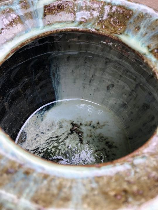 田中佐次郎　朝鮮唐津　水指　茶道具② k